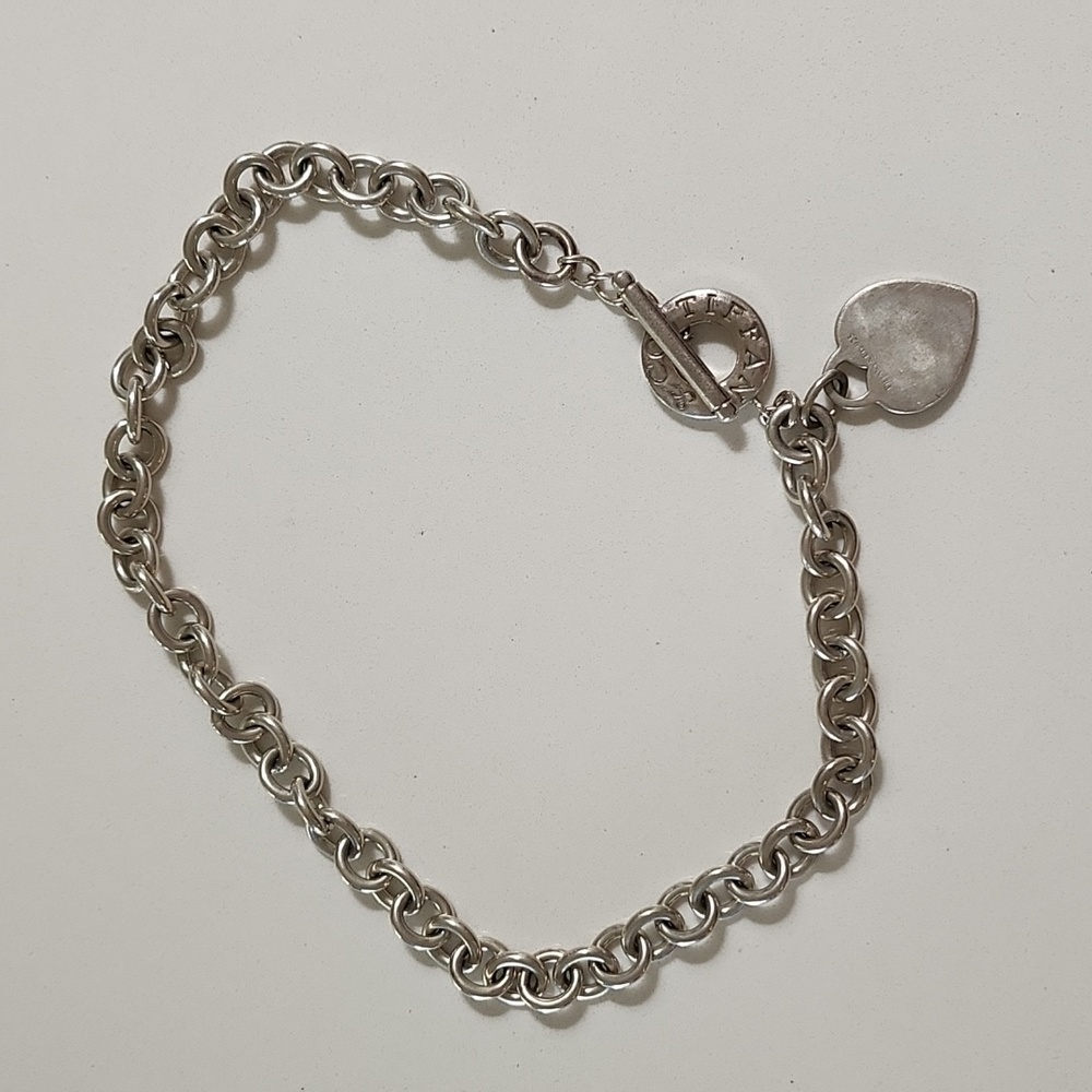 Tiffany and Co heart toggle necklace
